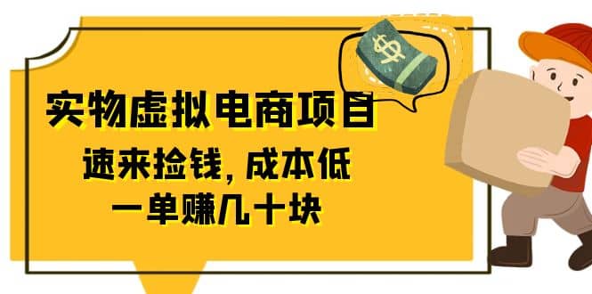 东哲日记：全网首创实物虚拟电商项目，速来捡钱，成本低，一单赚几十块！-扬明网创