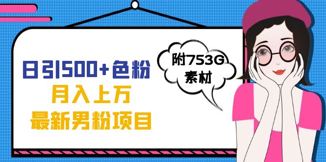 日引500+色粉轻松月入上万九月份最新男粉项目（附753G素材）-扬明网创