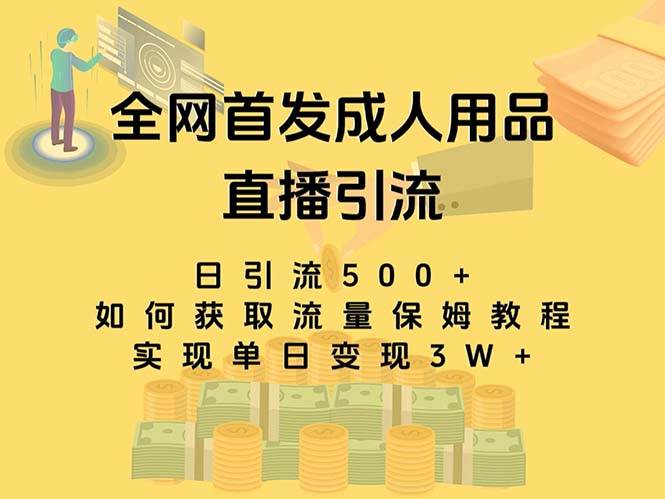 最新全网独创首发，成人用品直播引流获客暴力玩法，单日变现3w保姆级教程-扬明网创