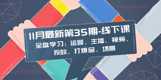 11月最新-35期-线下课：全盘学习：运营、主播、视频、投放、打爆品、场景-扬明网创