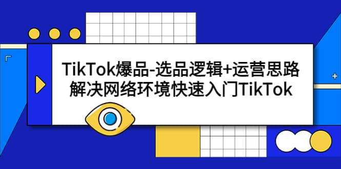 TikTok爆品-选品逻辑+运营思路：解决网络环境快速入门TikTok-扬明网创