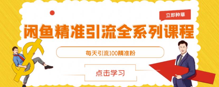 闲鱼精准引流全系列课程，每天引流100精准粉【视频课程】-扬明网创