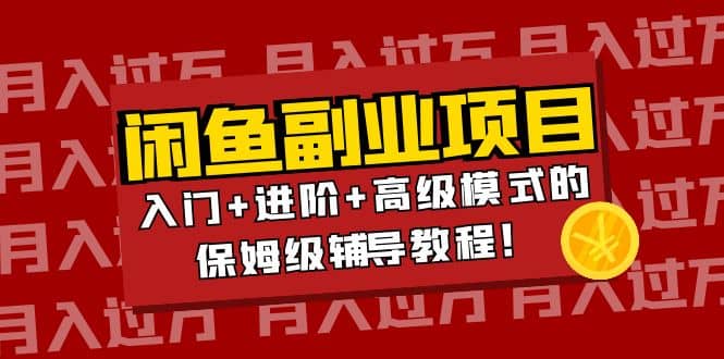 月入过万闲鱼副业项目：入门+进阶+高级模式的保姆级辅导教程-扬明网创