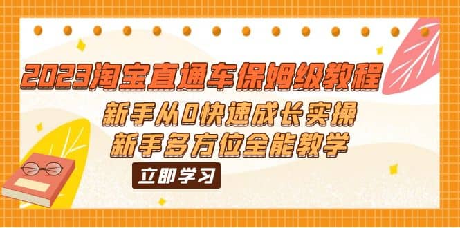 2023淘宝直通车保姆级教程：新手从0快速成长实操，新手多方位全能教学-扬明网创