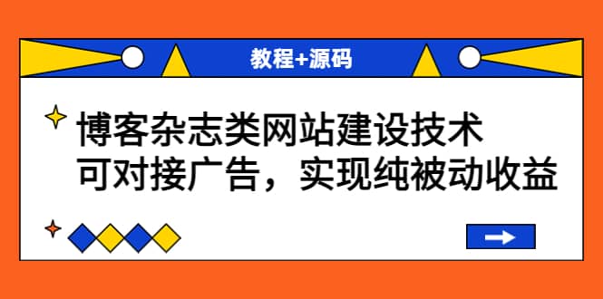 博客杂志类网站建设技术，可对接广告，实现纯被动收益（教程+源码）-扬明网创