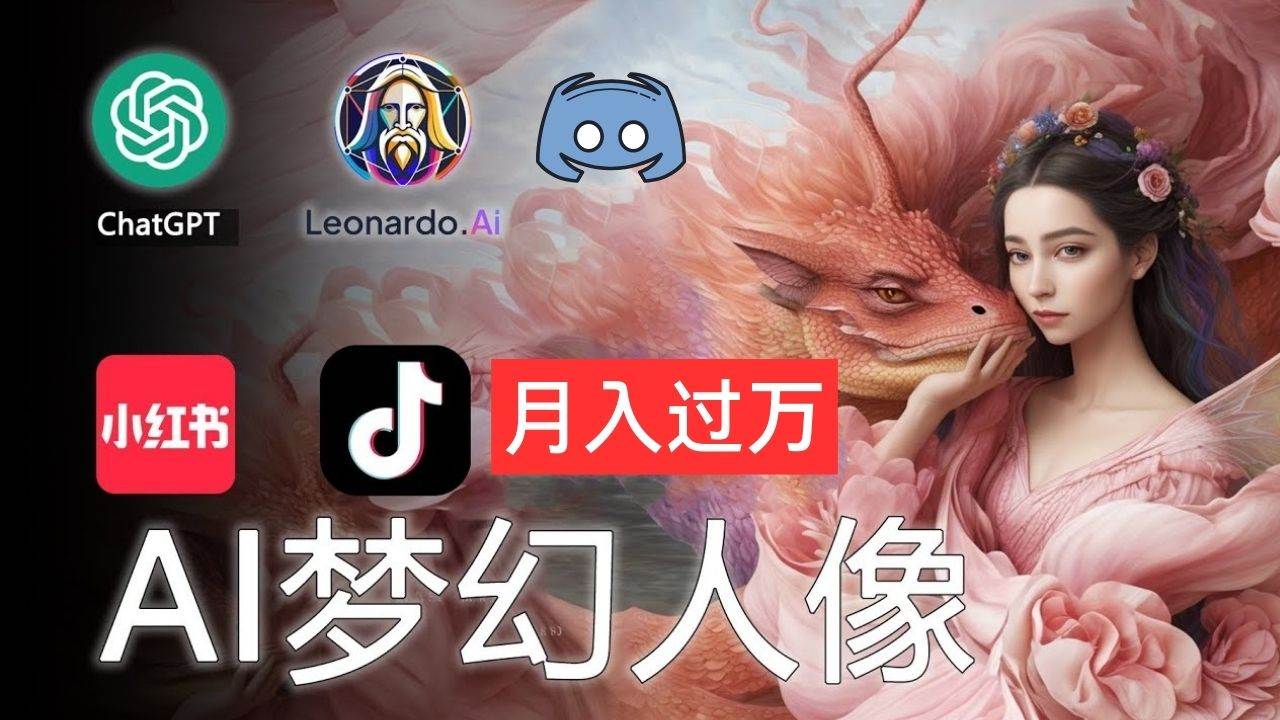 AI摄影梦幻人像：零基础也能月入过万的秘密-扬明网创