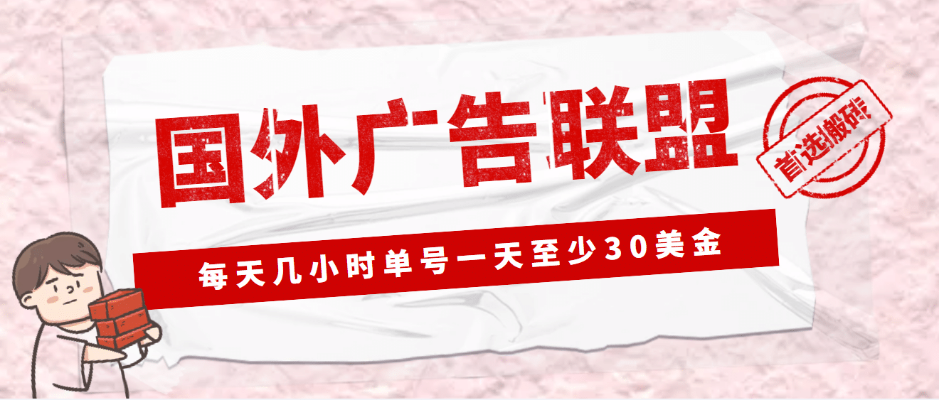 外面收费1980最新国外LEAD广告联盟搬砖项目，单号一天至少30美元(详细教程)-扬明网创