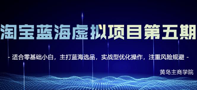 淘宝虚拟无货源3.0+4.0+5.0，适合零基础小白，主打蓝海选品，实战型优化操作-扬明网创