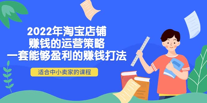 2022年淘宝店铺赚钱的运营策略：一套能够盈利的赚钱打法，适合中小卖家-扬明网创