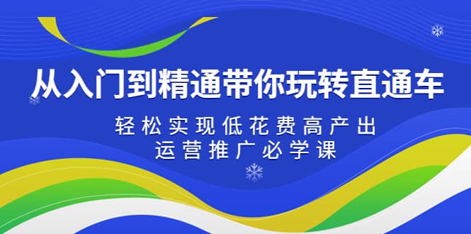 从入门到精通带你玩转直通车：轻松实现低花费高产出，35节运营推广必学课-扬明网创