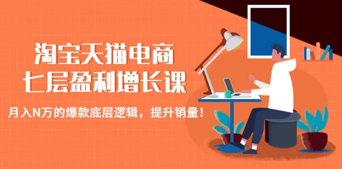 淘宝天猫电商七层盈利增长课：月入N万的爆款底层逻辑，提升销量-扬明网创