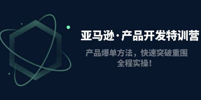 亚马逊·产品开发特训营：产品爆单方法，快速突破重围，全程实操-扬明网创