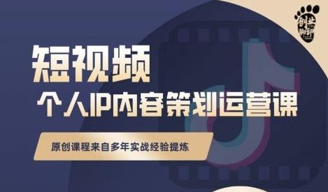 抖音短视频个人ip内容策划实操课，真正做到普通人也能实行落地-扬明网创