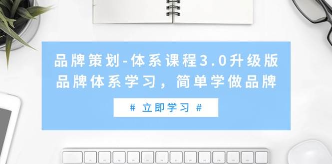 品牌策划-体系课程3.0升级版，品牌体系学习，简单学做品牌（高清无水印）-扬明网创