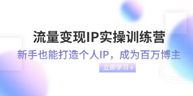 流量变现-IP实操训练营：新手也能打造个人IP，成为百万博主（46节课）-扬明网创