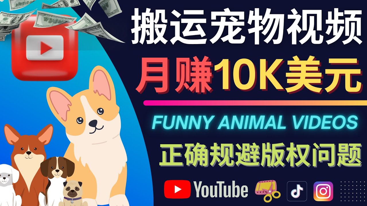 搬运TIKTOK视频到YouTube，并进行二次创作，月赚1万美元以上-扬明网创