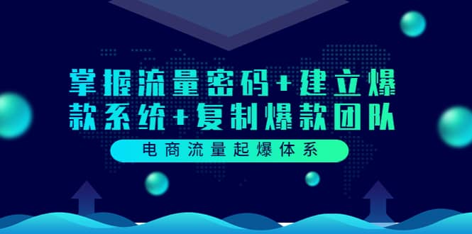 电商流量起爆体系：掌握流量密码+建立爆款系统+复制爆款团队（价值599）-扬明网创