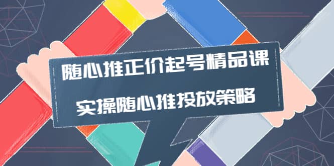 随心推正价起号精品课，实操随心推投放策略（5节课-价值298）-扬明网创