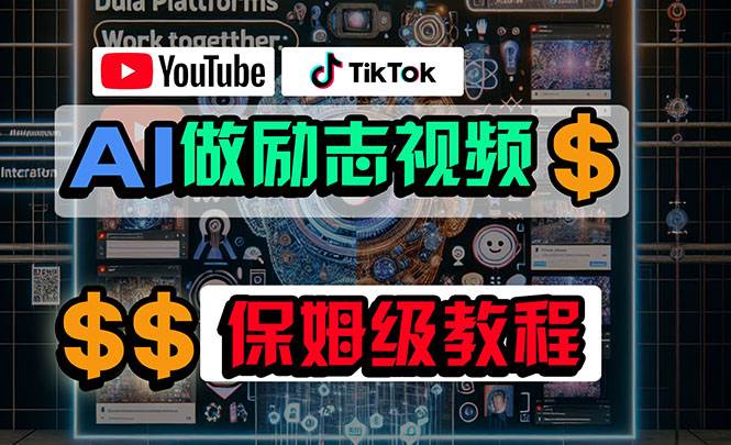 利用AI制作励志视频，在YouTube和TikTok赚钱，小白可做（附工具）-扬明网创