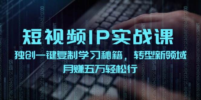 短视频 IP实战课，独创一键复制学习秘籍，转战新领域，月赚五万轻松行-扬明网创