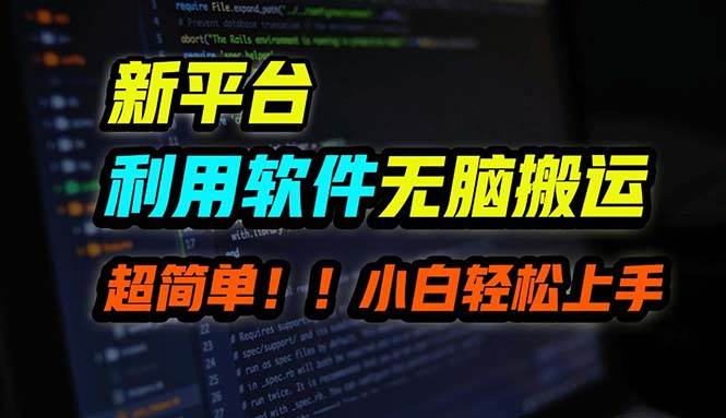 B站平台用软件无脑搬运，月赚10000+，小白也能轻松上手-扬明网创