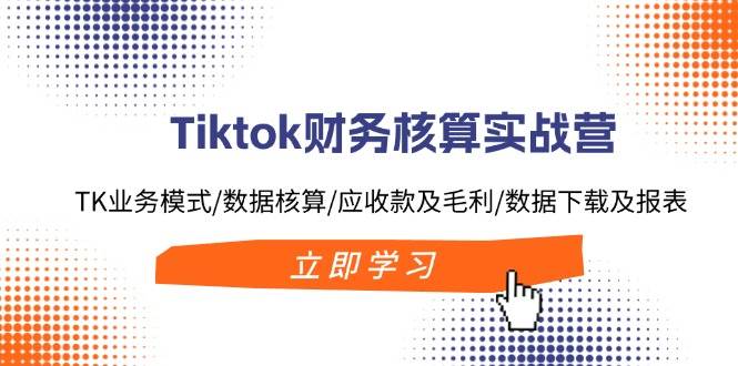 Tiktok财务核算实战营：TK业务模式/数据核算/应收款及毛利/数据下载及报表-扬明网创