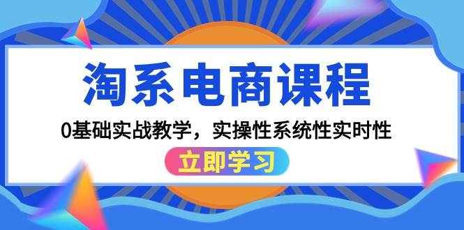 淘系电商课程，0基础实战教学，实操性系统性实时性（15节课）-扬明网创