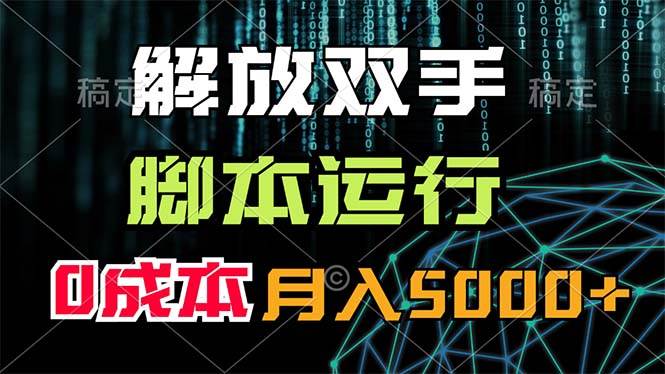 解放双手，脚本运行，0成本月入5000+-扬明网创