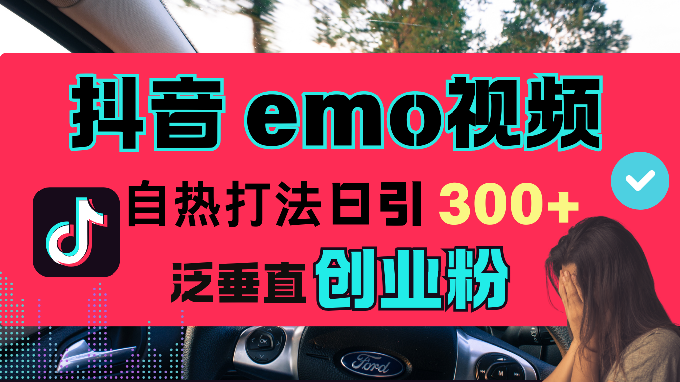 抖音“EMO视频”自热流打法，日引300+泛垂直创业粉-扬明网创