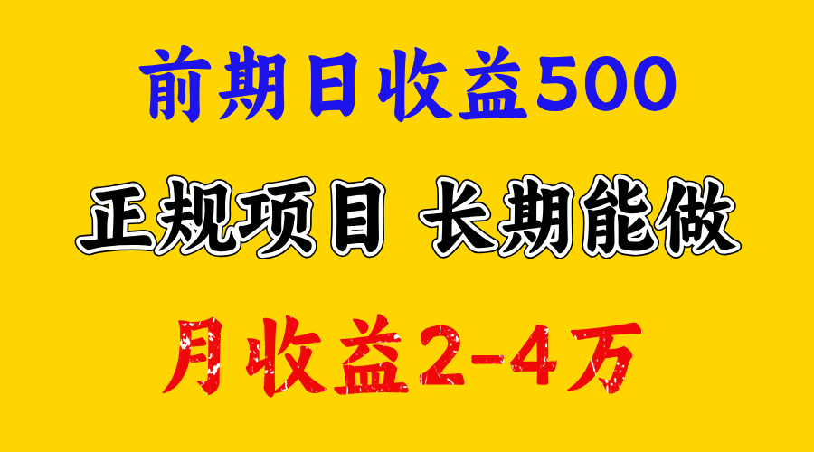 一天收益500+，上手熟悉后赚的更多，事是做出来的，任何项目只要用心，必有结果-扬明网创