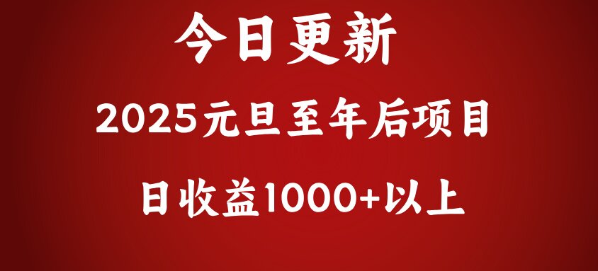 翻身项目，日收益1000+以上-扬明网创