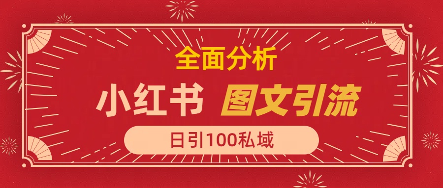 小红书图文引流,全面解析日引100私域流量是怎样做到的-扬明网创
