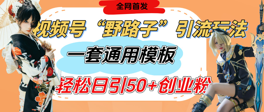 视频号“野路子”玩法，评论区疯狂截流，一套模板单日单号引流50+创业粉-扬明网创