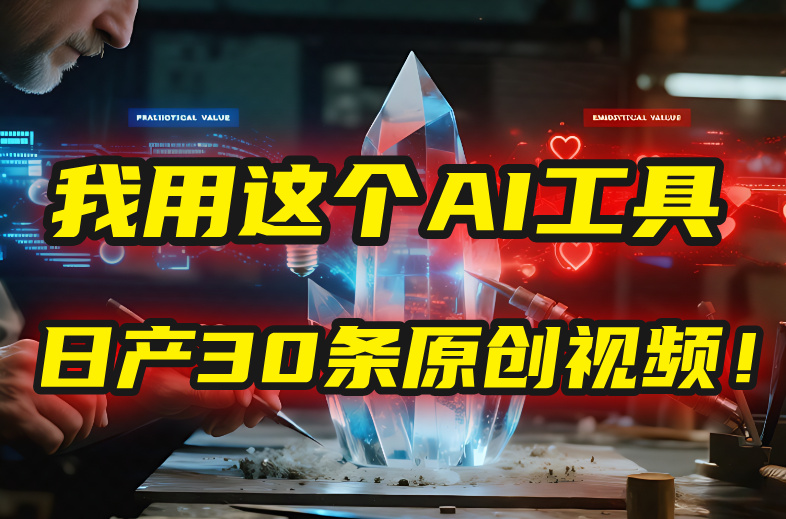 别再真人出镜了！我用这个AI工具，1张照片就能日产30条原创视频！-扬明网创