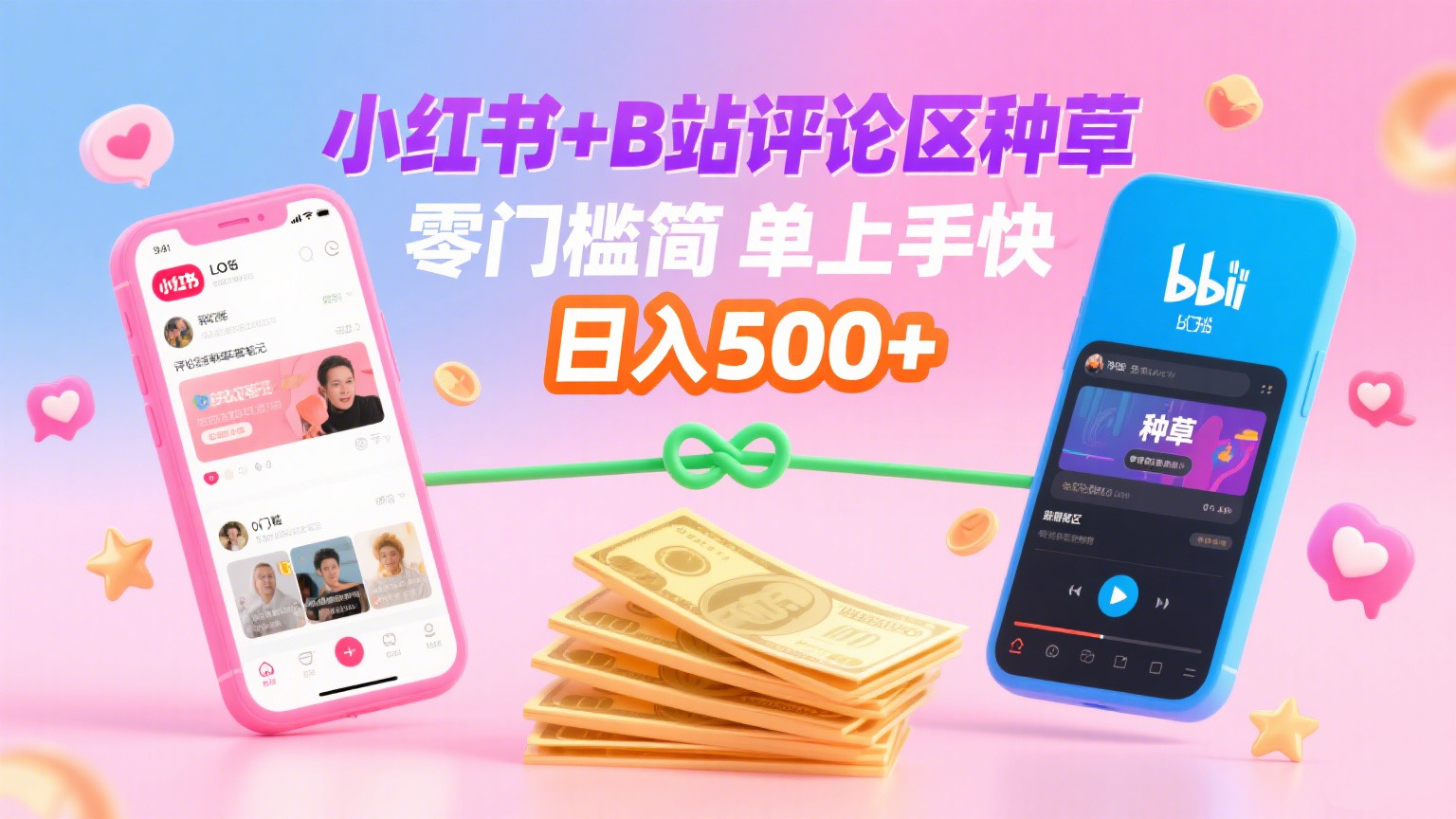 小红书+B站评论区种草，0门槛1分钟一单，只需复制粘贴，日入500+-扬明网创