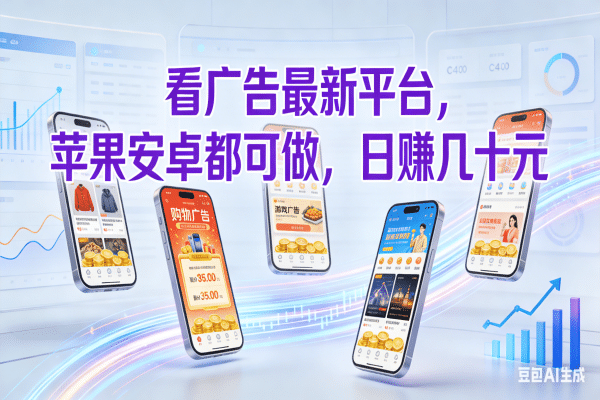看广告最新平台,苹果安卓都可做,日赚几十元-扬明网创