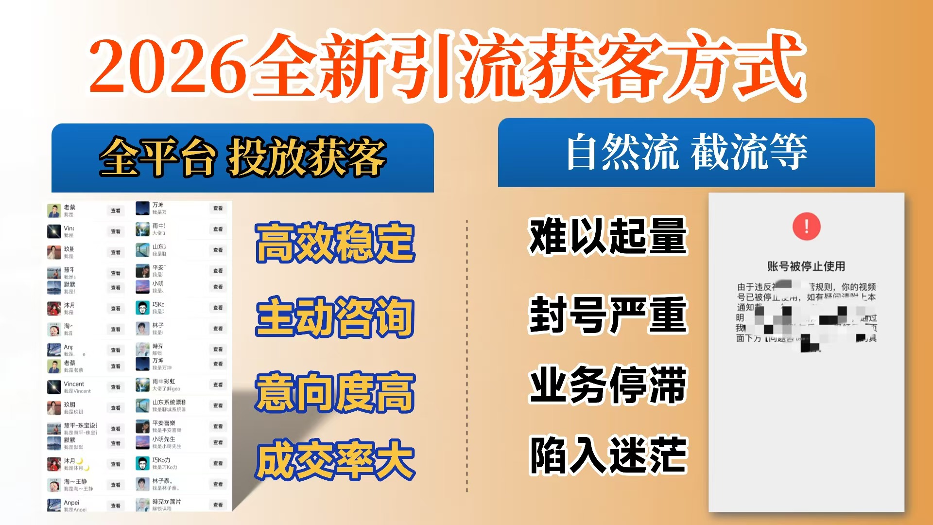 【首发】打破获客壁垒，如何利用投放实现财富自由与事业升级-扬明网创