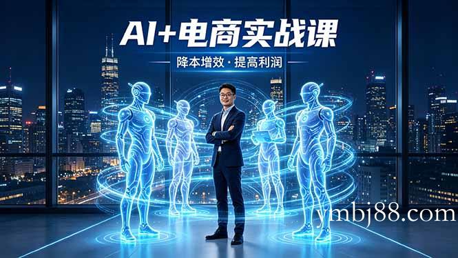 AI+电商实战课，1人+N个AI 智能体，把SOP变AI员工，实现降本增效提高利润-扬明网创