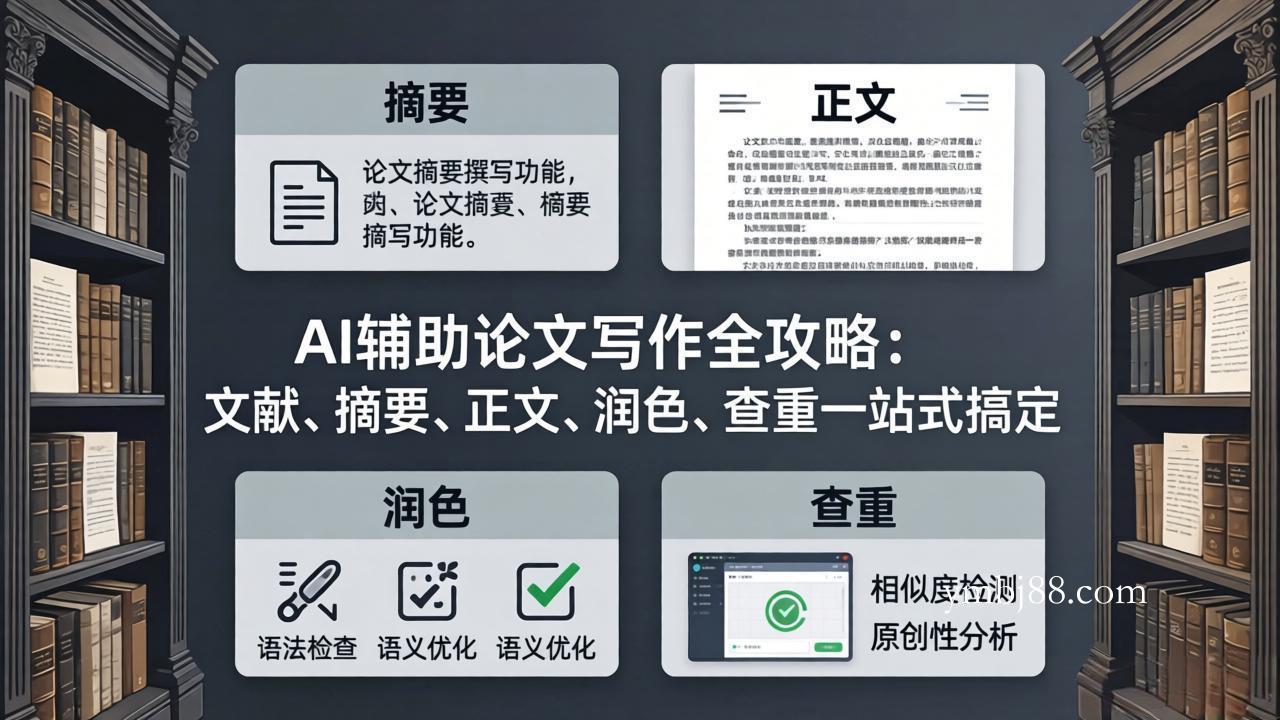 AI辅助论文写作全攻略：文献、摘要、正文、润色、查重一站式搞定-扬明网创