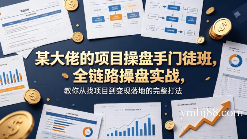 某大佬的项目操盘手门徒班,全链路操盘实战,教你从找项目到变现落地的完整打法-扬明网创