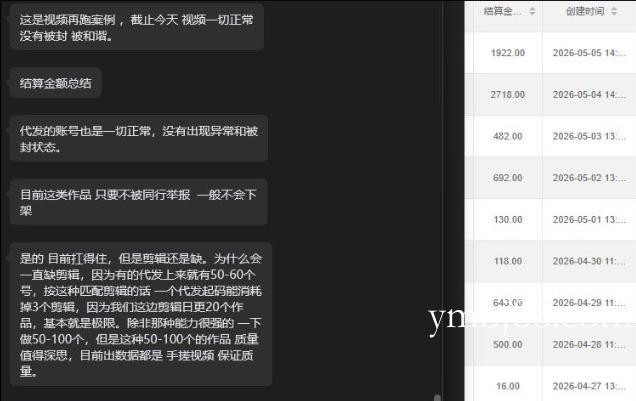 【团长合作2.0】视频矩阵项目_招发手矩阵+剪辑师，共赢项目【揭秘】-扬明网创