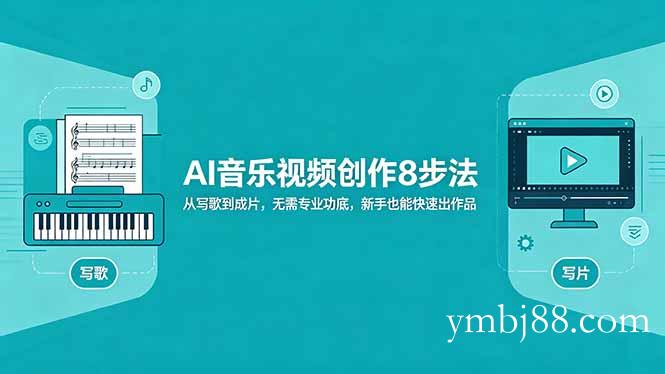AI音乐视频创作8步法:从写歌到成片,无需专业功底,新手也能快速出作品-扬明网创