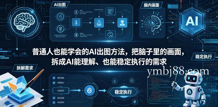 普通⼈也能学会的AI出图⽅法，把脑子里的画面，拆成AI能理解、也能稳定执行的需求【文档】-扬明网创