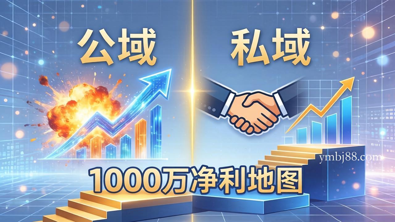 公域玩命出爆款，私域悄悄做成交：这套AI内训课，2026给你打通1000万净利的地图-扬明网创