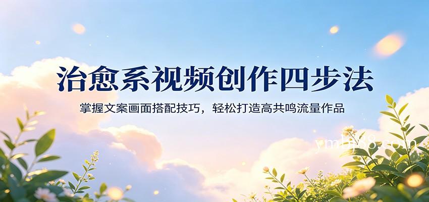 治愈系视频创作四步法:掌握文案画面搭配技巧,轻松打造高共鸣流量作品-扬明网创