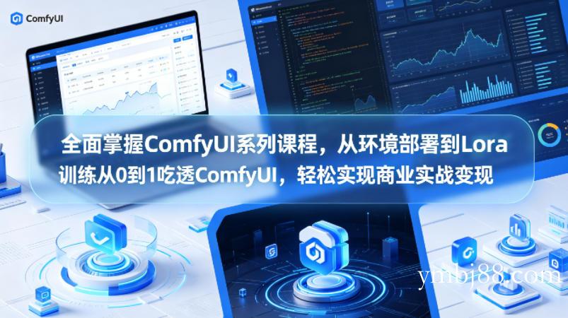 全面掌握ComfyUI系列课程,从环境部署到Lora训练从0到1吃透ComfyUI,轻松实现商业实战变现-扬明网创
