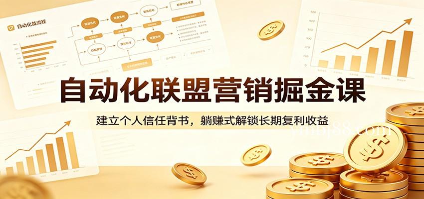 自动化联盟营销掘金课:建立个人信任背书,躺赚式解锁长期复利收益-扬明网创