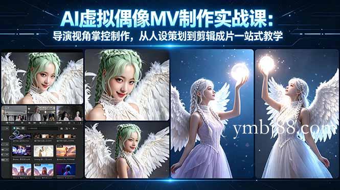 AI虚拟偶像MV制作实战教学：导演视角掌控制作，从人设策划到剪辑成片一站式教学-扬明网创