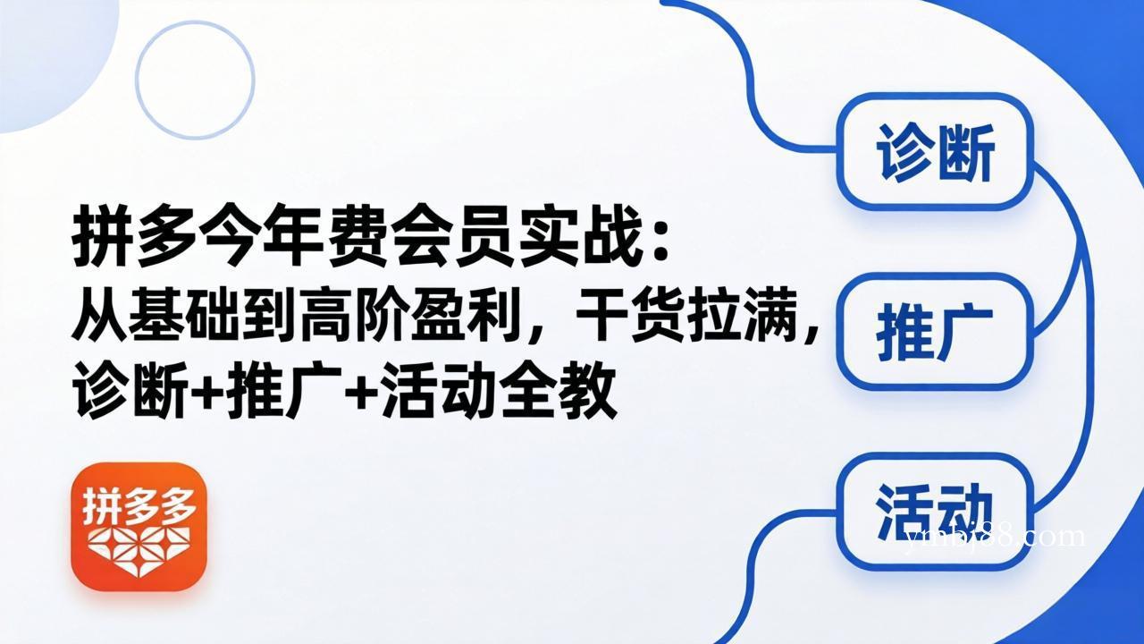 拼多多年费会员实战(更新26年4月20-扬明网创